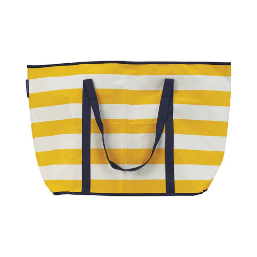 Beach Accessories - Beach Bag - Yellow Stripe - Jumbo