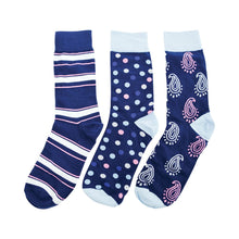 Load image into Gallery viewer, Men&#39;s Funky Feet Socks - Mr Smooth 3 pack