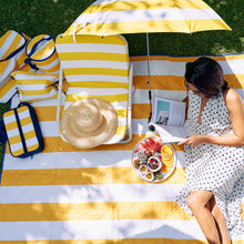 Load image into Gallery viewer, Picnic Mat - Yellow Stripe
