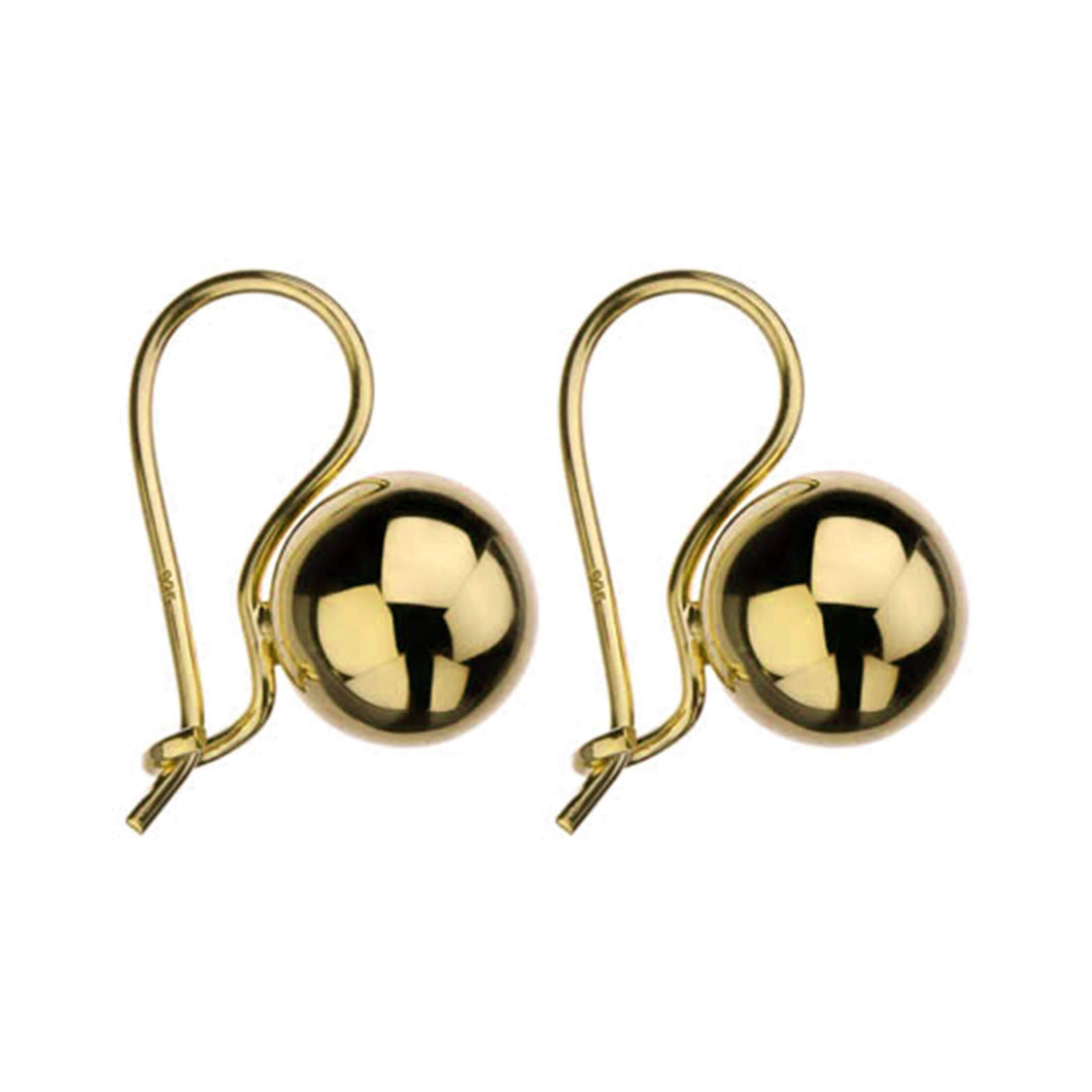 Najo - Euro Ball Gold Plated Earrings