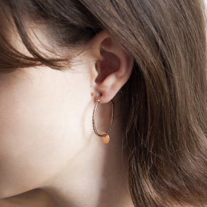 Najo - Cayman Hoop Rose Gold Earrings