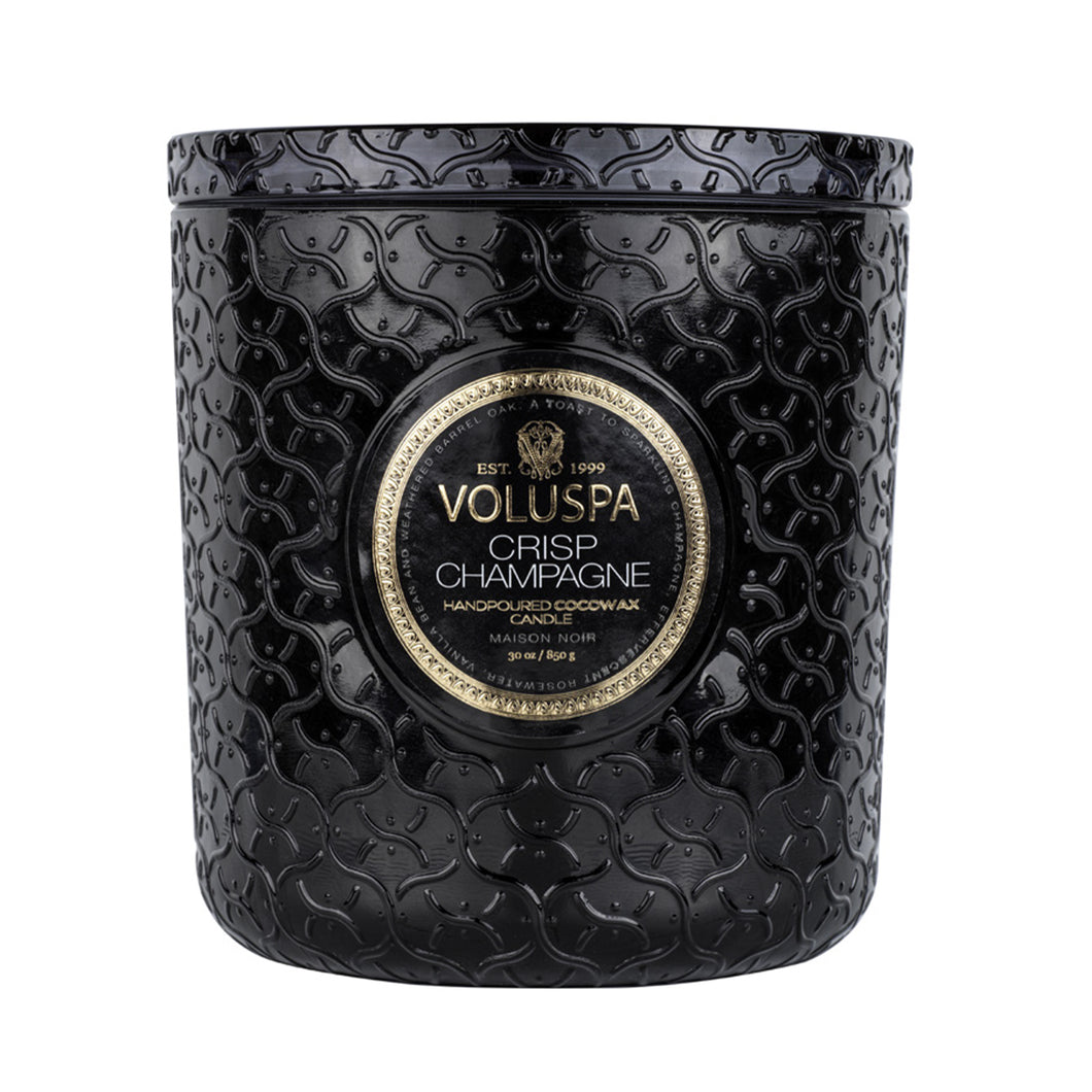 Voluspa - Crisp Champagne 3 Wick Luxe Candle - Pick up only