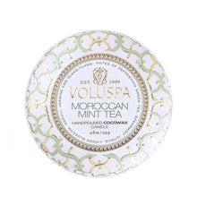 Load image into Gallery viewer, Voluspa - Moroccan Mint Tea Decorative Small Tin Candle
