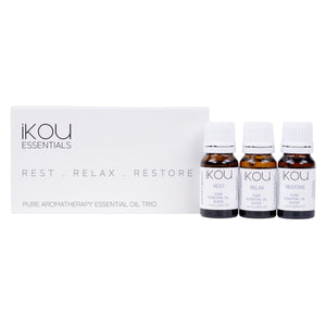 Ikou Essential Oil Trio- Rest Relax Restore