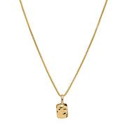 Najo - Gold Plated Tag Necklace